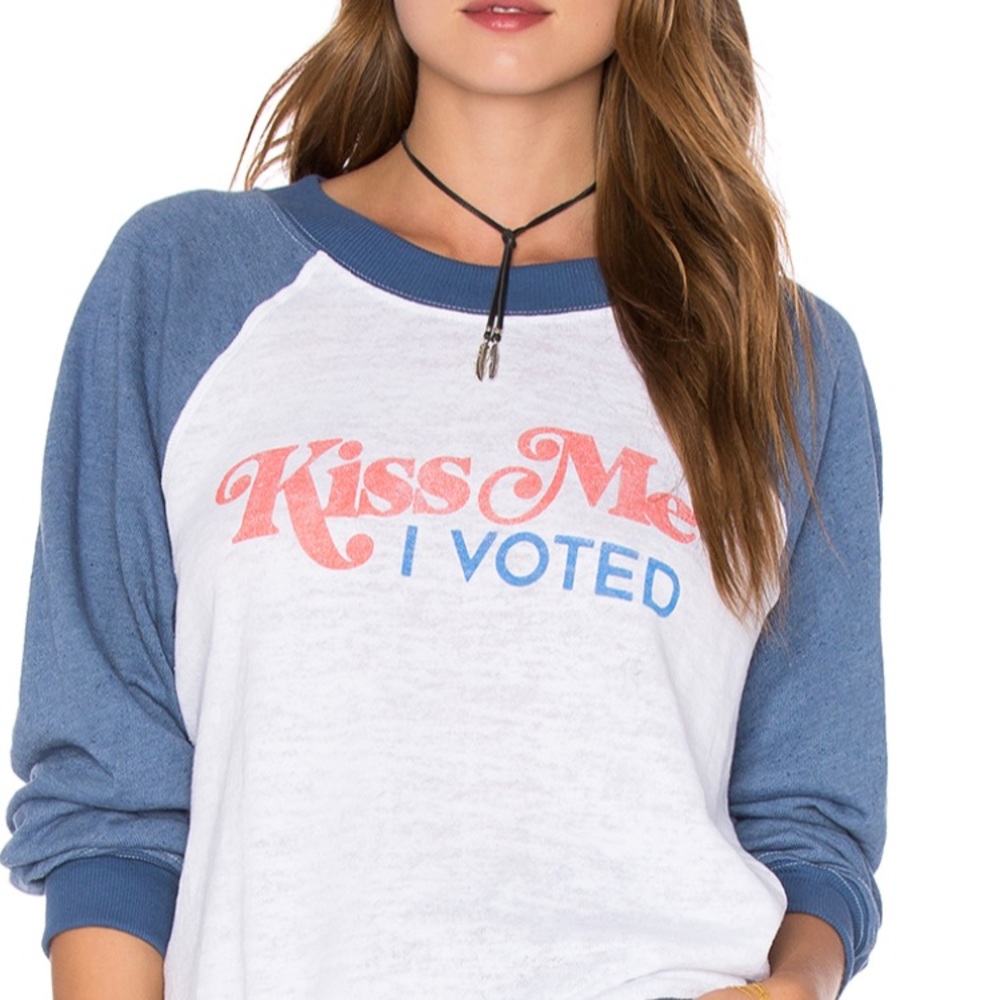 Wildfox KISS‎ Me I Voted sweatshirt.